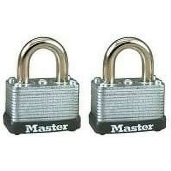 Master Lock Padlock 22T Warded - Keyed Lock - 1 Piece, Multicolor