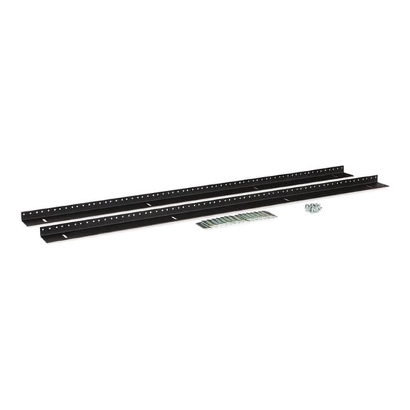 Kendall Howard LINIER - Rack rail kit - vertical, tapped - black - 22U - 10" - 32" (pack of 2)