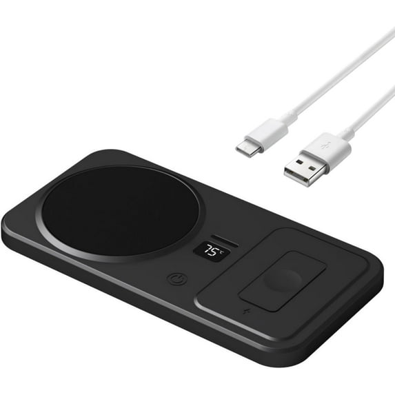 22W Cordless Mug Warmer for Desk - 3 Temp Settings, 8H Auto Shut Off, Battery Display & Wireless Charging | Coffee/Tea Cup Warmer, Candle Melter, Ideal Kitchen Appliances Gift