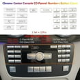 thumbnail image 1 of 22X Center Console CD Numbers Button Cover Trim for Benz W204 W212 C218 GLK X204, 1 of 7