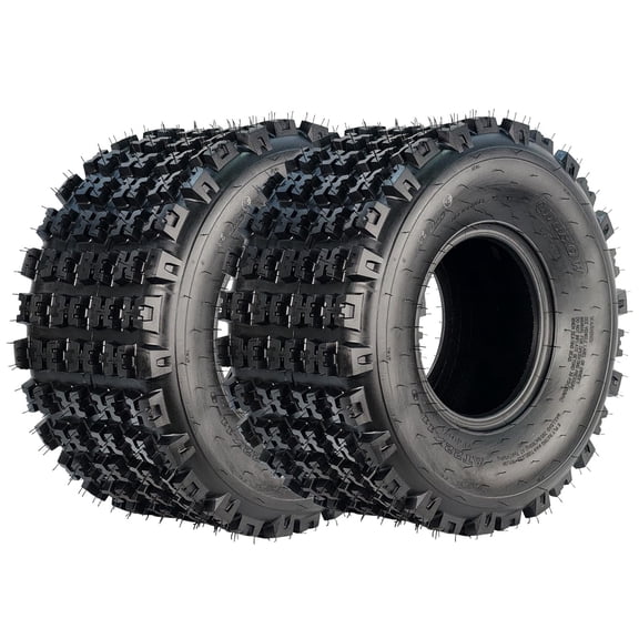 22X11-9 ATV Tires, Sport UTV Tires 22X11x9, 6 PR, Tubeless, Quad ATV Tire for UTV, Side By Side, Off-Road Adventures, Snow and Trail Riding (Set of 2)