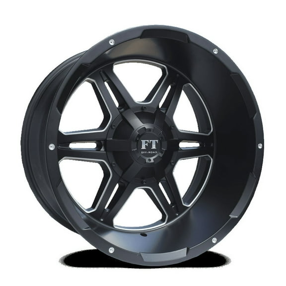 22X12 10-127/139.7 OFF ROAD BULLET(FT-3) SATIN BLACK/MILLING-44/88