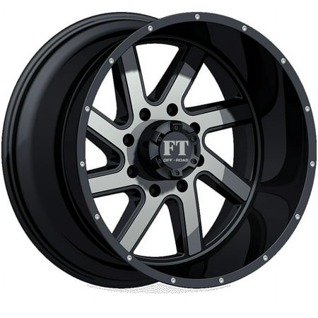 22X12 8-170 OFF ROAD FT-1 MACHINED FACE/BLACK -44/130.6