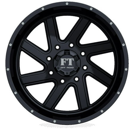 22X12 8-170 Off Road FT-1 Satin Black Wheel -44/130.6