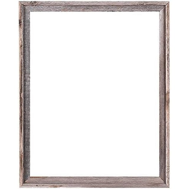 22X282" Wide Signature Reclaimed Rustic Barnwood Open Frame No Glass