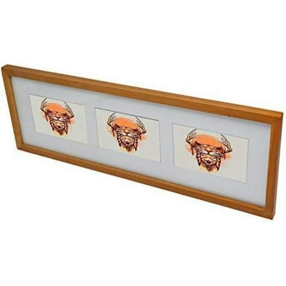 22X7In Picture Frame Wall Hanging Clips-Display Three 4X6 In Photos On Your Wall