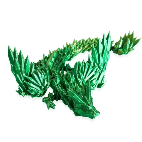 22cm 3D Printed Dragon Western Style Colorful Full Movable Dragon Crafts Desktop Dragons Figurines -stress
