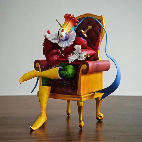 22cm Anime Digital Monster Piemon on Chair Action figure Toys