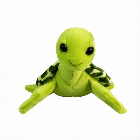 22cm Cute Green Sea Turtle Stuffed Plush Toy, Soft Spotted Tortoise Animal Plush Doll, Ocean Themed Comfort Cuddle Toy Gift for Kids Nursery Bedroom Decor Birthday Holiday Present