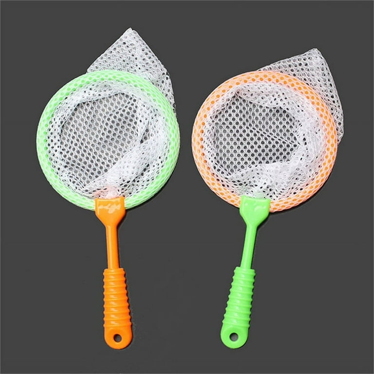 22cm Plastic Fishing Net Toys Handle Mini Butterfly Mesh Nets Kids Outdoor  Toys 