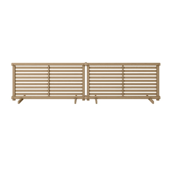 22in H x 44in W (2 Panels) Freestanding Zippity Portable Puppy Fence Kit, Cedar Color Dog Puppy Playpen, Dog Fence Outdoor for Yard, Vinyl Picket Outdoor Dog Fence, Dog Play Pen Indoors, ZP19072