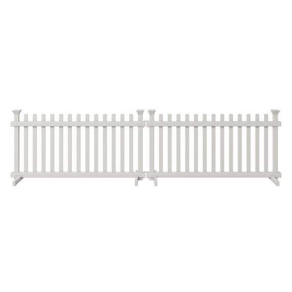 Zippity Outdoor Products Portable Puppy (22" H x 44" W) Vinyl Fence Kit