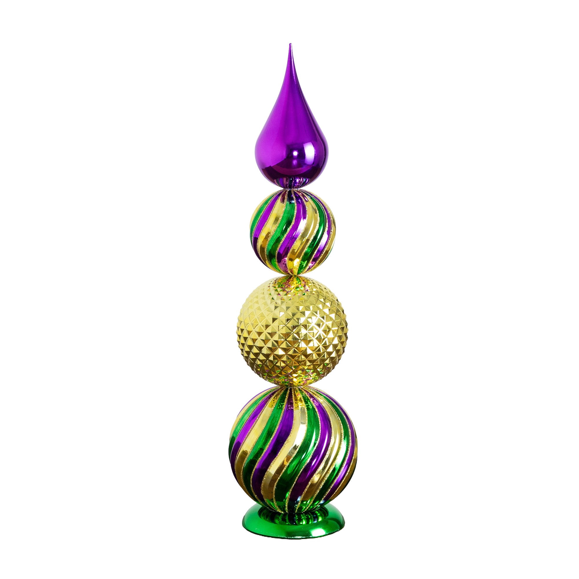 22in. Mardi Gras Finial Table Decor