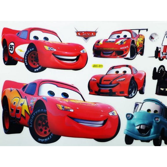 22in Reuseable Disney's Cars Sticker Set - Large Disney Sticker