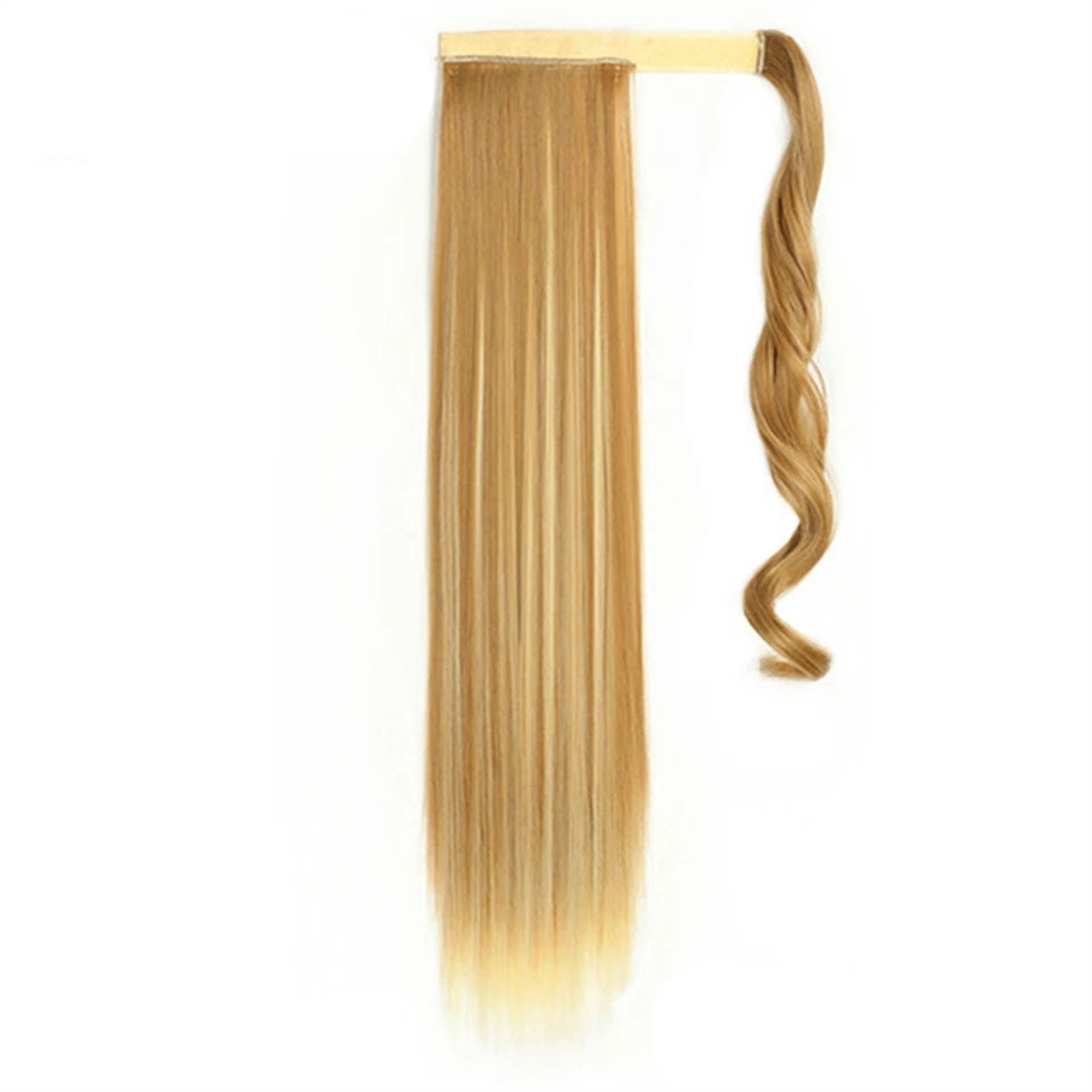 22inch Long Straight Ponytail Extension Wrap Around Clip On Ponytail