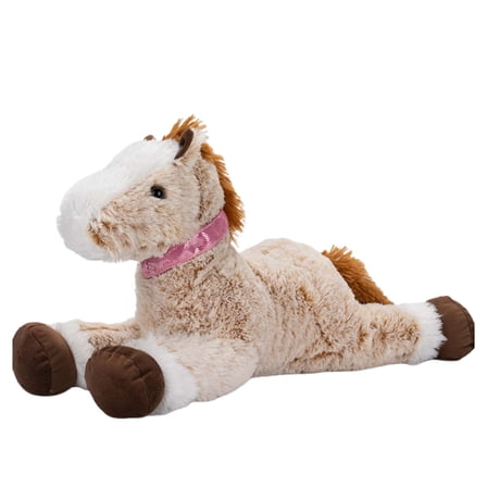 22inches Large Soft Plush Brown Pony Horse Doll Stuffed Animal Plush Pillow Set for Children's Companion Cloth Toy Doll