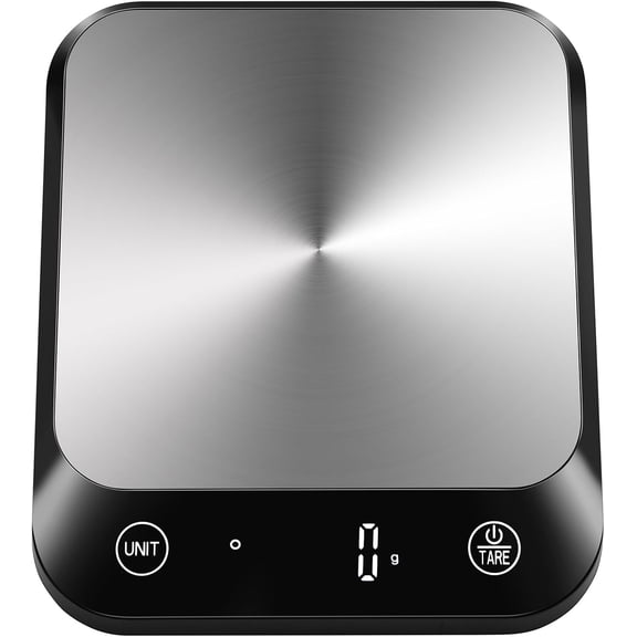 22lb Digital Food Kitchen Scale, High Accuracy Assured by Weighing Professional Factory Since 2001, Weight Loss, Baking and Cooking, LED Display, Batteries Included, Black