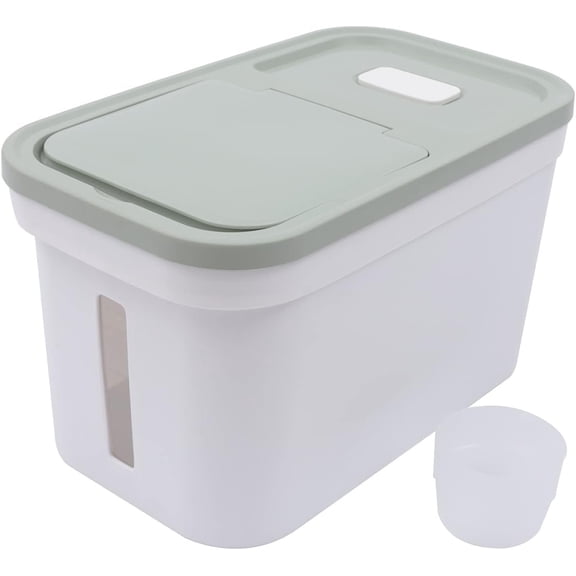 22lbs Rice Dispenser Large Rice Cereal Storage Container Airtight Flour Grain Storage Bucket  Flour Storage Bins Grain Storage Container for Rice, Beans, Grains, Cereal Dry