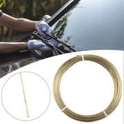 22m 0.8mm Car Windscreen Glass Cutting Cut Out Braided Removal Wire Gold Roll