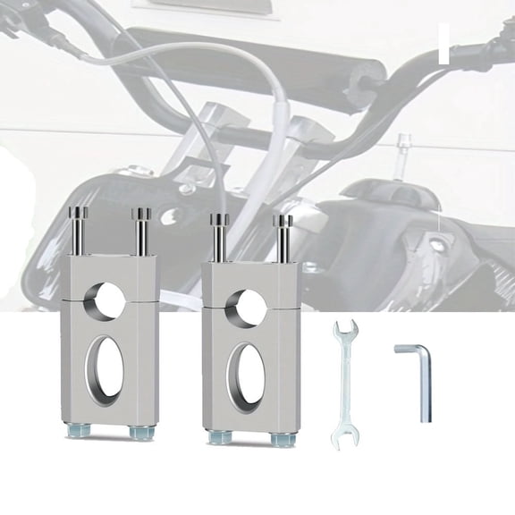 22mm 7/8" Handlebar Clamp Mount Risers, Motorcycle Handlebar Risers Compatible with Mini Bike Coleman BT200X CT200U-EX Motovox MBX10 MBX11 XR125 CRF70 Taotao Trailmaster Razor