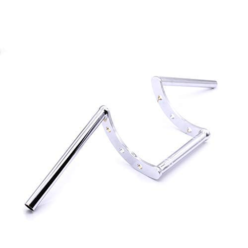 22mm 7/8" Handlebar Drag Straight Z-Bar For Universal Road Street Bike Cafe Racer Chopper (Chrome)