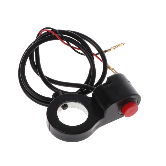 22mm 7/8" Motorcycle Handlebar Horn Start Speaker Connection Button Equip