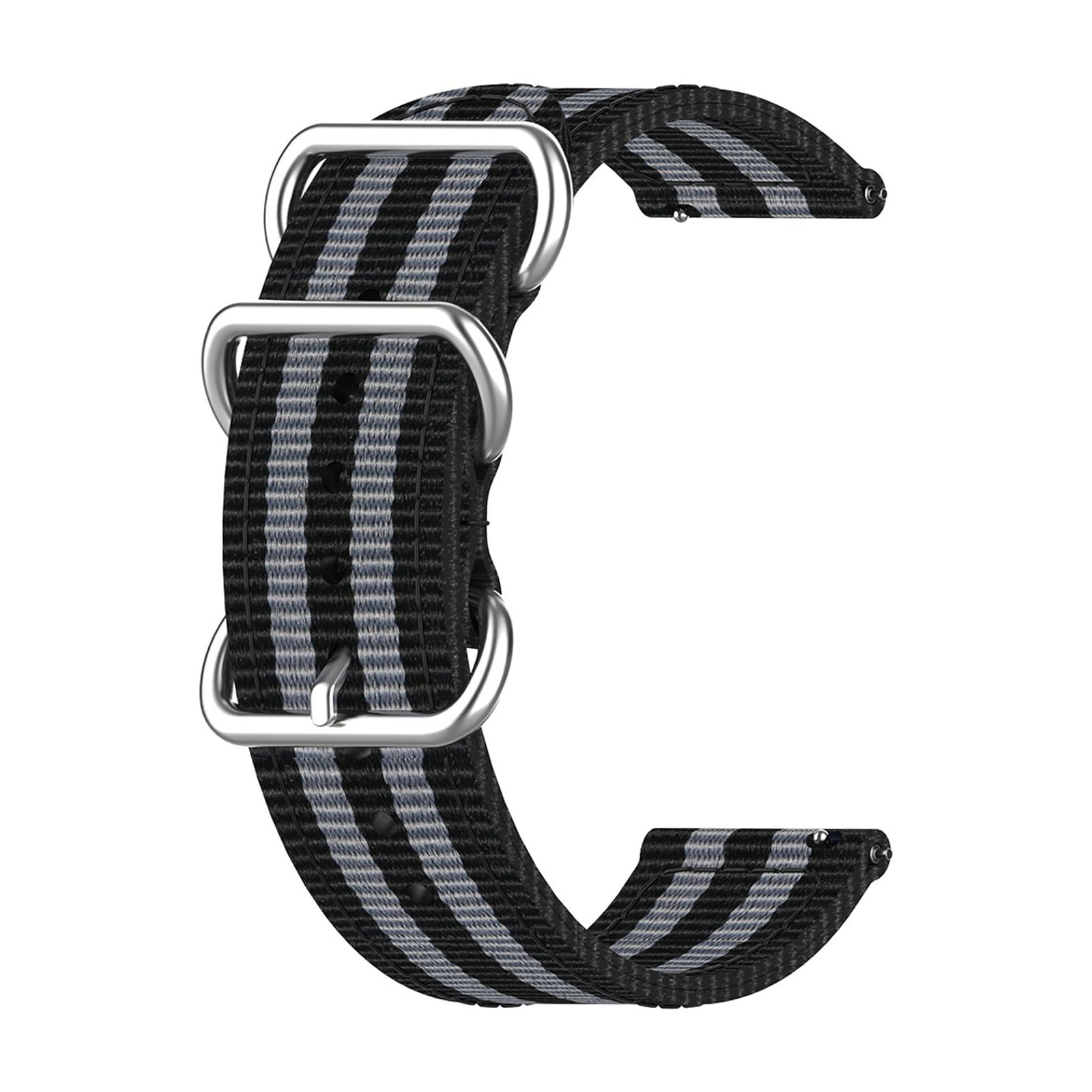 【22mm】Adjustable Sliding Buckle Nylon Woven Breathable Solid Color
