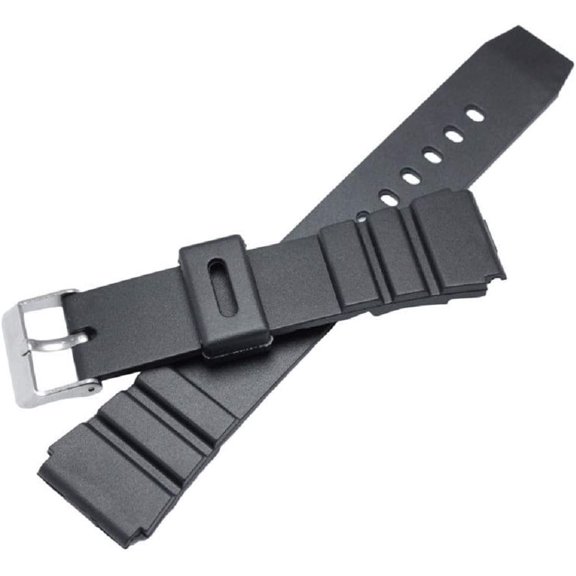 22mm Black Diver Rubber Watch Band Strap fits AMW-320 AMW-330 AD-520 MD-705