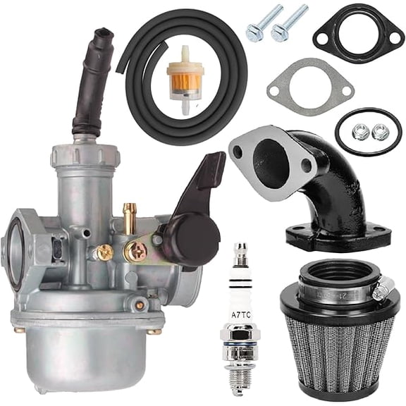 22mm Carburetor Kit with Air Filter for 110cc–125cc 4‑Stroke Engines, Stable Idle & Smooth Throttle