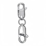 925 Silver Plated Necklace Extender for DIY Jewelry Making Bracelet Necklace Extension Chain Clasp
