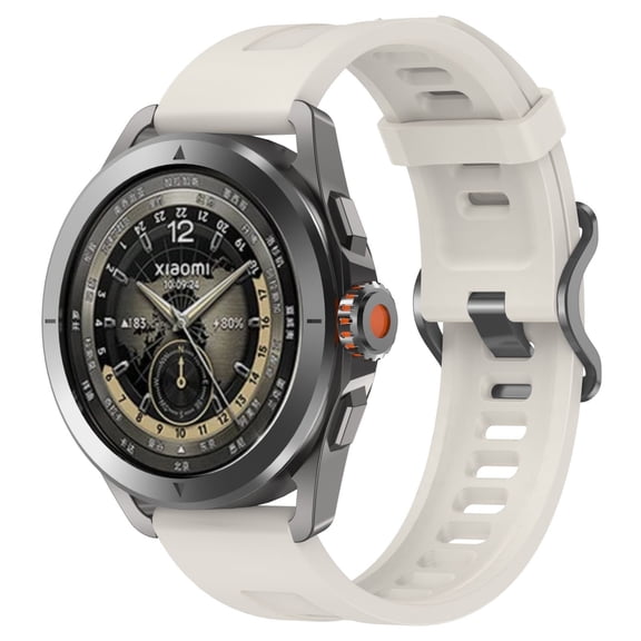 Smartwatch Bands 22mm Fit Bracelet Grooved Silicone Strap Durable Comfortable Breathable Compatible