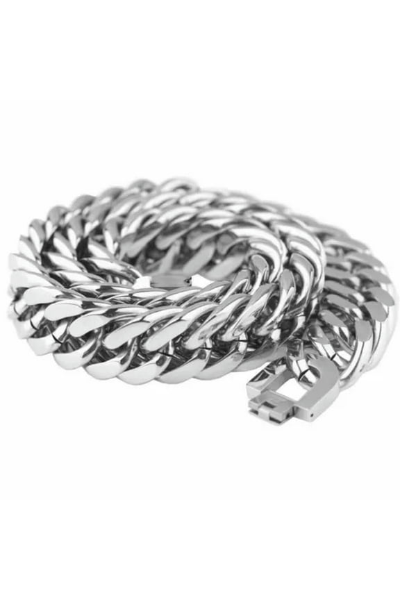 22mm Huge Heavy Gift Stainless Steel Silver Curb Cuban Chain Mens Necklace 8-40"