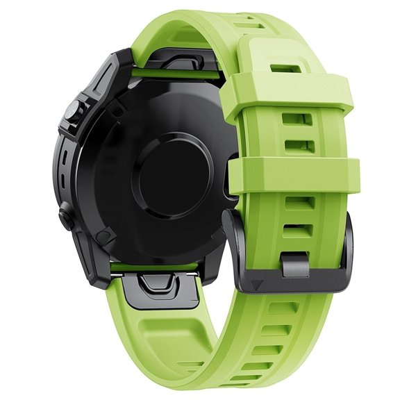 22mm Quick Release Silicone Watch Strap - Metal Buckle, Easy Swap, for Smartwatches