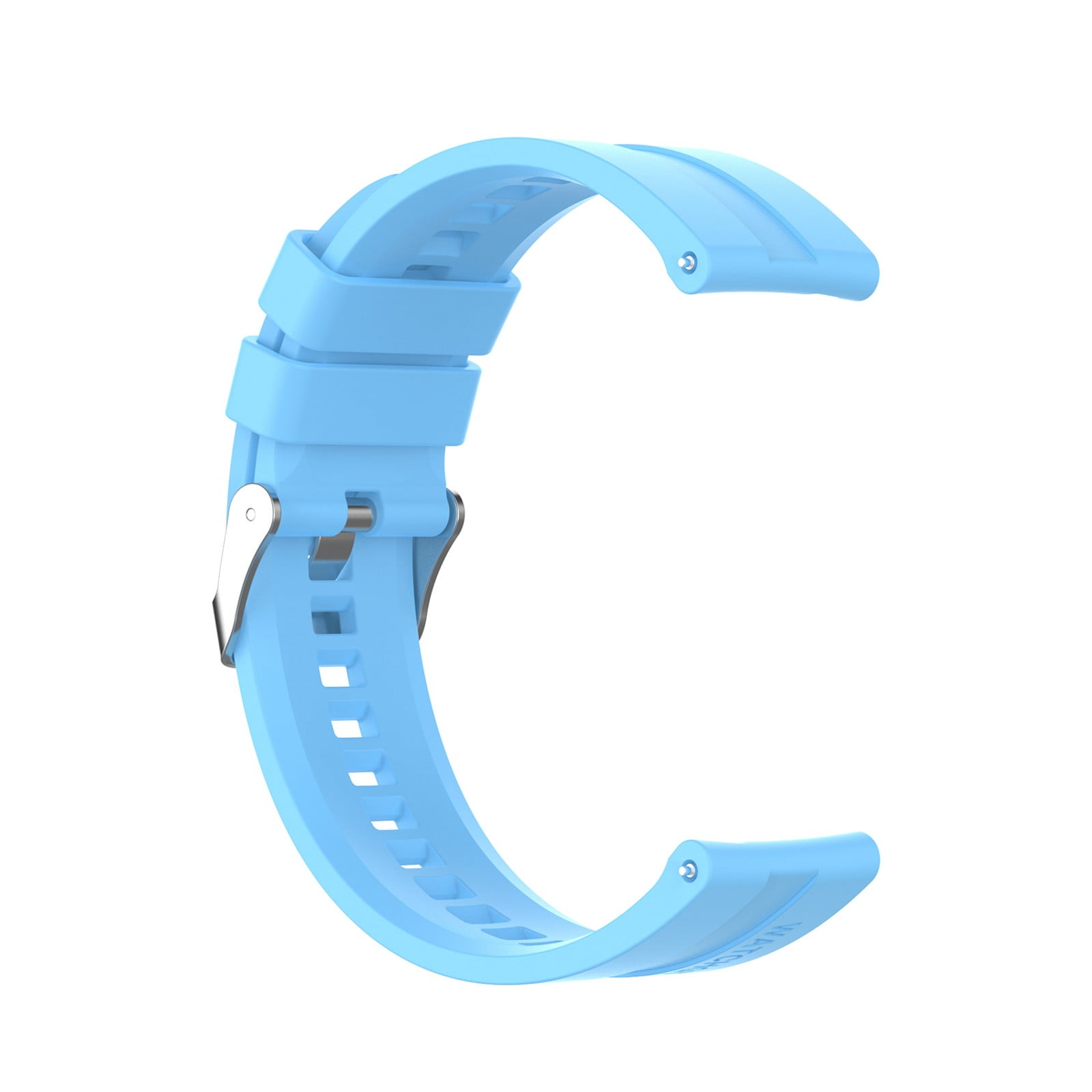 22mm Silicone Sports Sweat Proof Solid Color Watch Band With Convenient