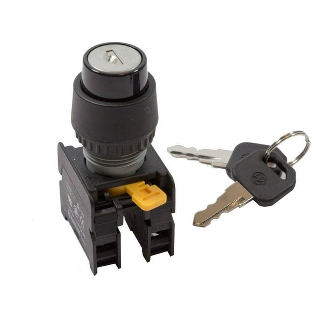 22mm Spring Return Momentary Key Selector Switch 1NC 1NO 2 Positions ...