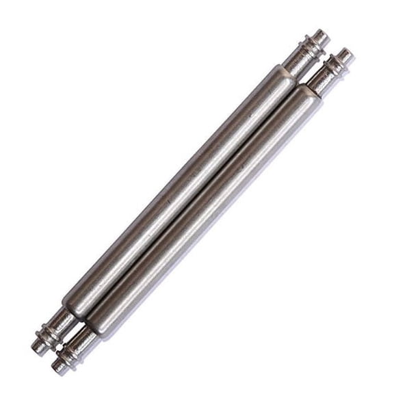 22mm Stainless Steel Spring Bar Pins for Attaching Watch Band to Watches or Buckle (Set of Two) - 1.8mm Diameter