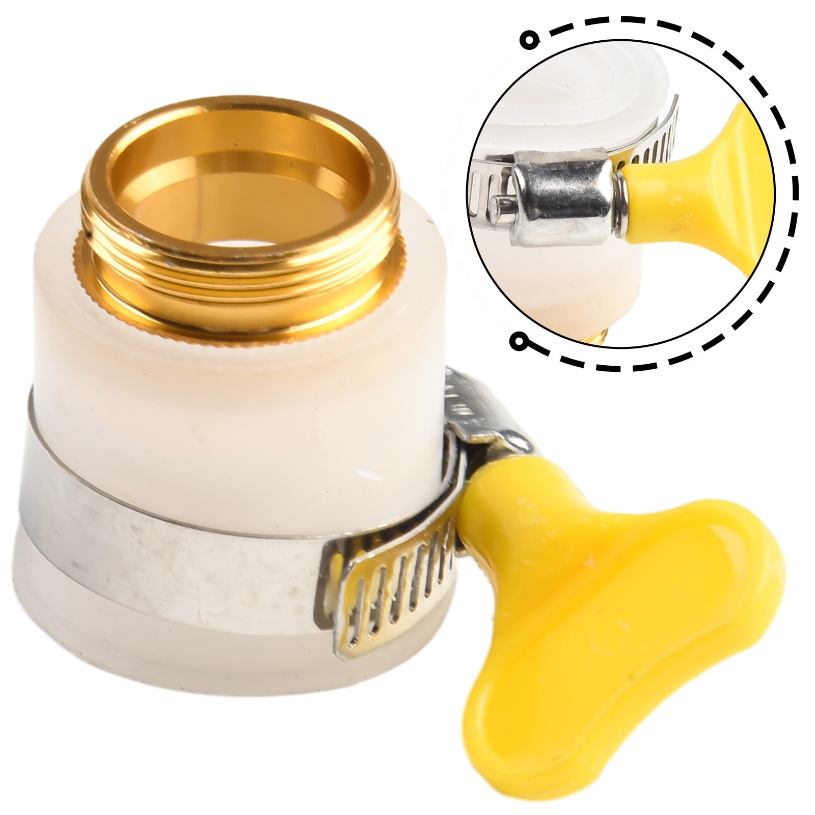 22mm Universal Faucet Interface 4 Points Coarse Tooth Adapter Kitchen ...
