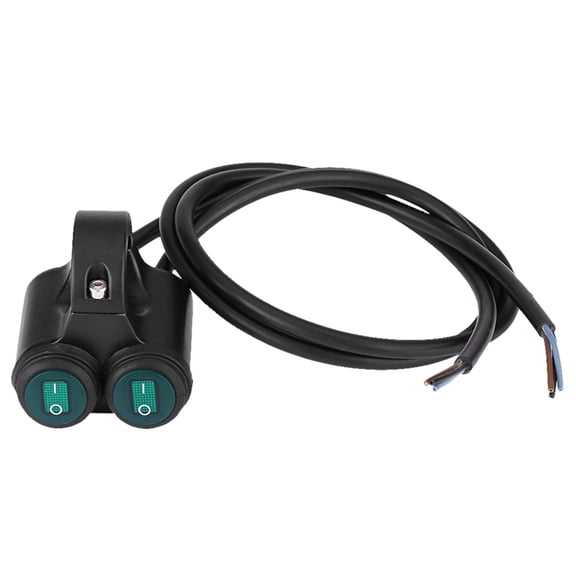 22mm Universal Motorcycle Handlebar Headlight Brake Fog Lights Horn Dual Control Button Switch B