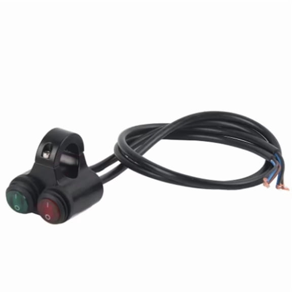 22mm Universal Handlebar Headlight Brake Fog Lights Horn Dual Control Button Switch D