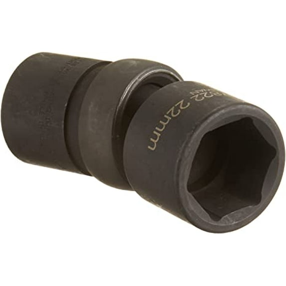 22mm x 1/2" Drive 6 Point Universal Supertorque™ Socket, Black Industrial Finish. Suitable For Impact Use. Williams® USA # JHW37822