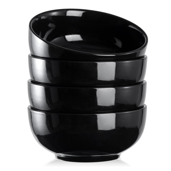 22oz Ceramic Bowl Set (4 Pieces) - Perfect for use as kitchen soup bowls, cereal bowls, ramen bowls, and microwave-safe for oatmeal, fruit, salads, and rice. - Dishwasher safe and microwave safe.