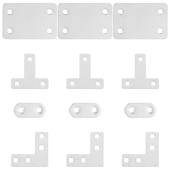 LITINKIMI Mending Joining Plates Silver 22Pcs 6.00X3.80X0.13in Stainless Steel