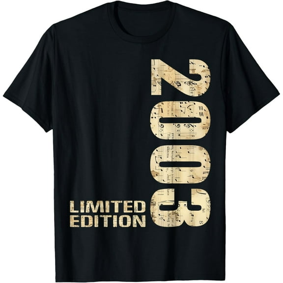 22th Birthday 2003 Limited Edition 22 Man Woman T-Shirt