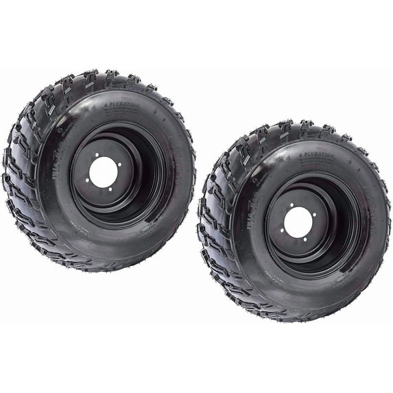 22x10-10 Wheels with Rims | Tubeless tire for Go Kart UTV Quad Bike