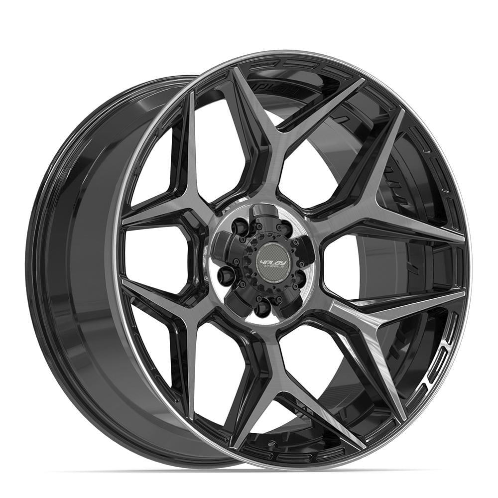 4PLAY Wheels 4P06 22 Inch Rim Fits 5x127 & 5x139.7 22x10 Gloss Black ...