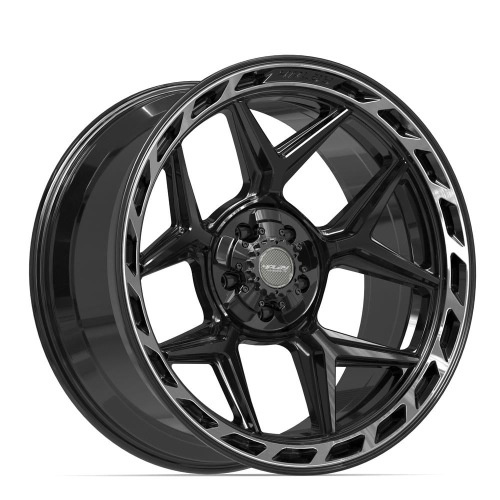 4PLAY Wheels 4P55 22 Inch Rim Fits 5x127 & 5x139.7 22x10 Gloss Black ...
