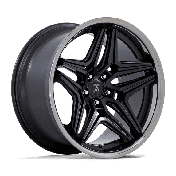 22x10.5 Asanti Black AB046 Duke Satin Black DDT Lip Wheel Blank (18mm)
