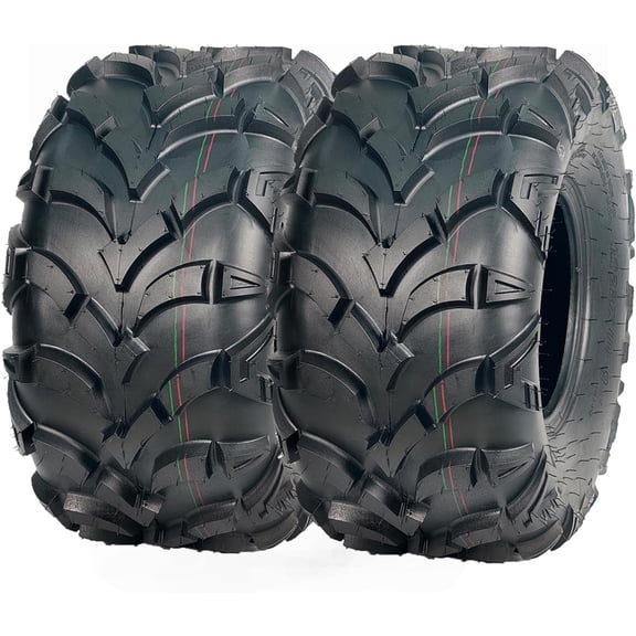 22x10-9 ATV Tires, 2 Pack Rear 6PR All Terrain 22x10x9 Trail Sand ATV UTV Off-Road Tires, Reinforced Sidewall Tread Armor, Tubeless