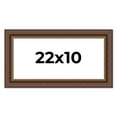 thumbnail image 1 of 22x10 Copper and Brown Real Wood Picture Frame Width 2 inches | Interior Frame Depth 0.5 inches |, 1 of 8