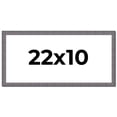 thumbnail image 1 of 22x10 Frame Blue Kingsley Pewter Solid Wood Picture Frame Width 0.75 Inches |Interior Depth 0.5, 1 of 8